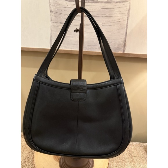 Tory Burch Black Serina Hobo Turnlock Expandable Shoulder Handbag 495$ Classic - Picture 4 of 12